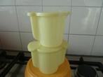 Tupperware - Melkkannetje en Suikerpot Geel - Vintage, Ophalen of Verzenden, Gebruikt, Groen, Overige typen