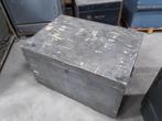 Vintage houten kist groot 100x70x62 cm Frans leger, Ophalen, Gebruikt