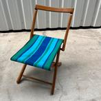 Vintage houten campingstoeltje, Ophalen of Verzenden, Gebruikt, Campingstoel
