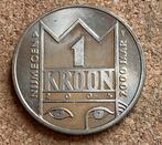 Penning - Nederland Nijmegen 1 kroon 2005 Concertgebouw, Postzegels en Munten, Penningen en Medailles, Ophalen of Verzenden, Overige materialen