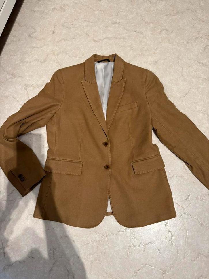 Gant colbertje Moleskin warm beige maat 40, Kleding | Dames, Jasjes, Kostuums en Pakken, Zo goed als nieuw, Jasje, Maat 38/40 (M)