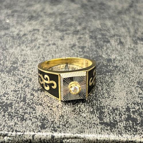 14k gouden ring prachtig model nieuw, Sieraden, Tassen en Uiterlijk, Ringen, Ophalen of Verzenden