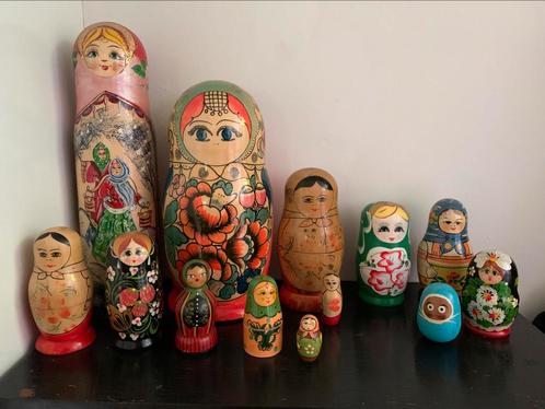 Verzameling div. Matroeskja - Baboeskja poppen, Verzamelen, Poppetjes en Figuurtjes, Gebruikt, Ophalen of Verzenden