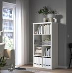 IKEA KALLAX Open kast, wit 8 vakken, 77x147 cm, 50 tot 100 cm, 25 tot 50 cm, 100 tot 150 cm, Modern