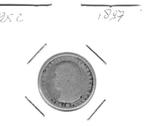 25 Cent 1897, Postzegels en Munten, Munten | Nederland, Zilver, 25 cent, Ophalen of Verzenden, Koningin Wilhelmina