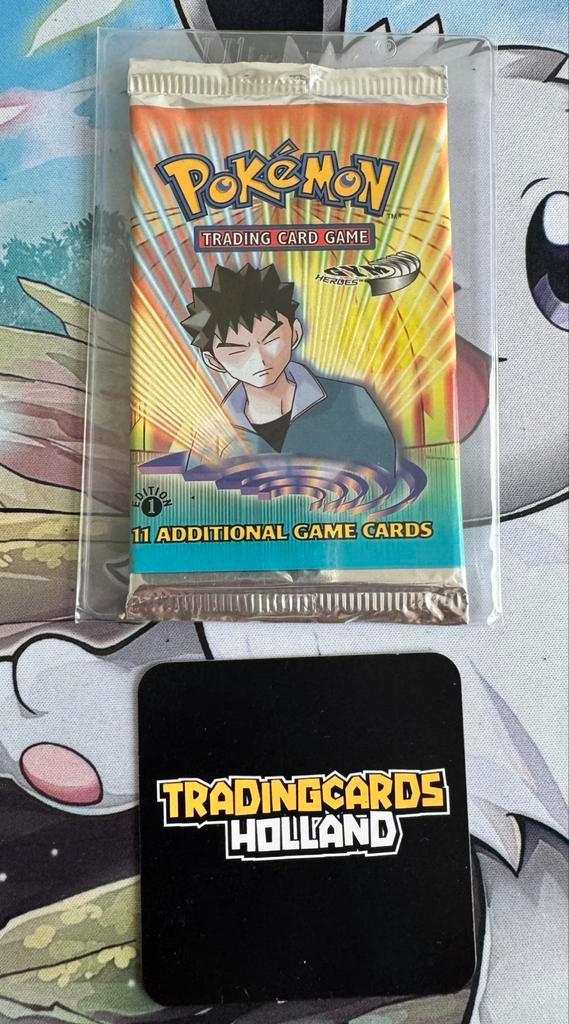 Pokemon Gym Heroes 1st Edition Booster Pack Factory Sealed, Hobby en Vrije tijd, Verzamelkaartspellen | Pokémon, Nieuw, Booster