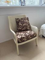 Rotan Fauteuil met Bloemmotief, Huis en Inrichting, Fauteuils, Ophalen, Gebruikt, Minder dan 75 cm, Riet of Rotan