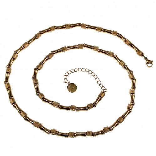 55cm x 4mm Ketting Heren Verguld Staal Verstelbaar Ketting, Sieraden, Tassen en Uiterlijk, Kettingen, Nieuw, Overige materialen