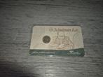 Schulman zilveren vijf cent in coincard 1855, Postzegels en Munten, Ophalen of Verzenden, Koning Willem III, 5 cent