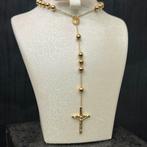 14k gouden rozenkrans ketting prachtig model, Ophalen of Verzenden, Zo goed als nieuw, Goud