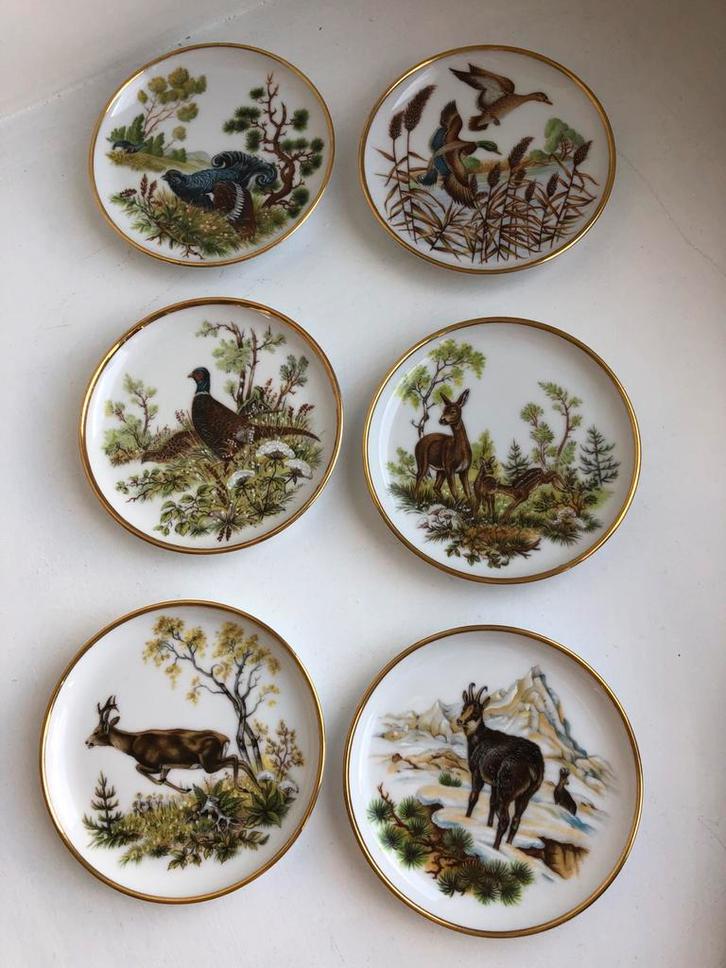 Kaiser -kleine Bordjes -dieren - Wild, Antiek en Kunst, Antiek | Servies los, Ophalen of Verzenden