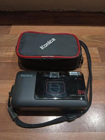 Konica A4 35mm Autofocus Black in z.g.st. incl. hoesje beschikbaar voor biedingen