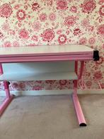 Meisjes roze wit bureau hoogte verstelbaar, Kinderen en Baby's, Ophalen, Zo goed als nieuw, Tafel(s)