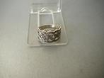 Zilveren bandring met markasiet NU 15 euro, Verzenden, Zilver, Ring