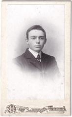 CDV - Portret Man Jongeman Das - Foto Henning Middelburg, Gebruikt, Foto, Ophalen of Verzenden, Voor 1940