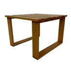 Vintage latten salontafel bijzettafe jaren 70 eiken slatted, Huis en Inrichting, Tafels | Salontafels, Ophalen, Gebruikt, 50 tot 100 cm