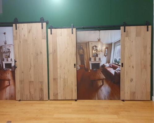 Eiken schuifdeur van topkwaliteit, Doe-het-zelf en Verbouw, Deuren en Horren, Nieuw, Binnendeur, Hout, Schuifdeur, Ophalen of Verzenden