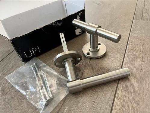 Deurklinkset Formani / Piet Boon nieuw in doos, Doe-het-zelf en Verbouw, Hang- en Sluitwerk, Nieuw, Klink of Kruk, Rvs, Verzenden