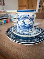 Delfts Blauw Pot met Borden, Antiek en Kunst, Ophalen