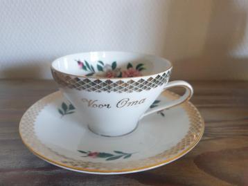 Elegant Oud Kop en Schotel - Voor Oma beschikbaar voor biedingen