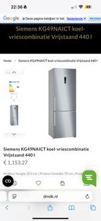 Nieuwe Siemens Koelkast - Veel Ruimte!, 200 liter of meer, 60 cm of meer, Nieuw, Energieklasse A of zuiniger