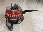 Retro Elektrische Fondueset Compleet met Vorkjes, Witgoed en Apparatuur, Fonduesets, Ophalen of Verzenden, Gebruikt, Elektrisch