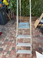 Aluminium huishoudtrap – 3 treden + plateau, Ophalen, Zo goed als nieuw, Minder dan 2 meter