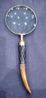 Vergrootglas in koperen gevat (groot model), Ophalen, Nieuw, Vergrootglas of Loep