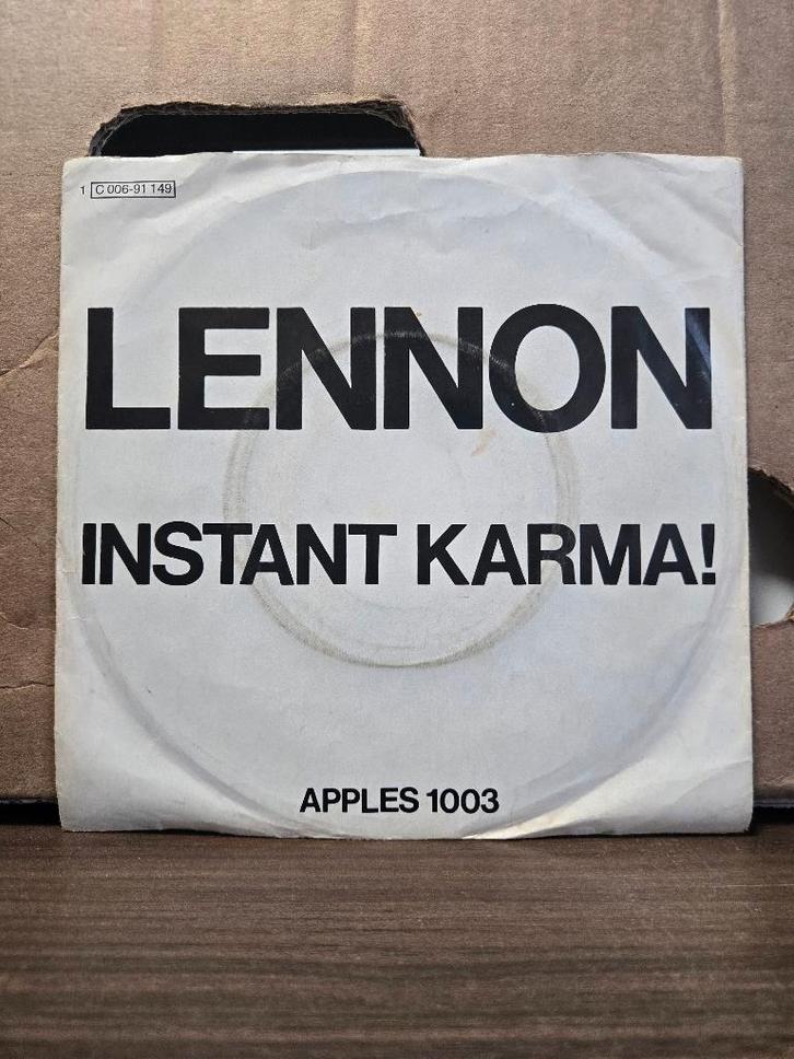 John Lennon - Instant karma, Cd's en Dvd's, Vinyl Singles, Zo goed als nieuw, Single, Pop, 7 inch, Ophalen of Verzenden