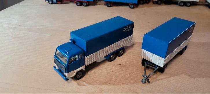 Tekno Volvo F88 demo set, Hobby en Vrije tijd, Modelauto's | 1:50, Gebruikt, Bus of Vrachtwagen, Tekno, Ophalen of Verzenden