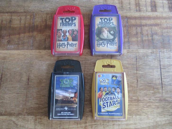 3 x Top Trumps kaart spellen Harry Potter Airborne Footbal, Hobby en Vrije tijd, Gezelschapsspellen | Kaartspellen, Zo goed als nieuw