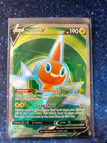 Pokémon kaart Rotom V #176 Lost Origin  beschikbaar voor biedingen