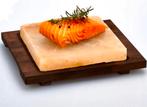 Bisetti Chefs Plate Himayala Zoutsteen op Houten Wengé Plank, Ophalen, Nieuw