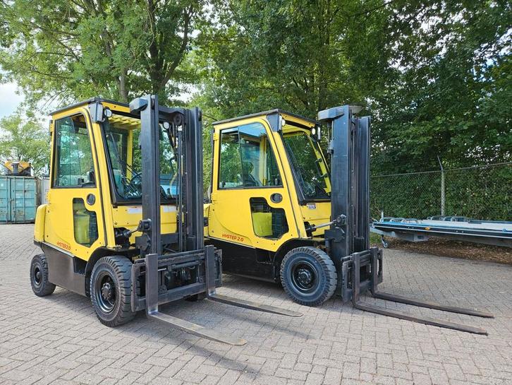 Te koop 2x Hyster 2.0 LPG Heftruck - Bouwjaar 2017, Zakelijke goederen, Machines en Bouw | Heftrucks en Intern transport, Heftruck