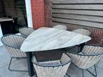 Triangel tuintafel, Tuin en Terras, Ophalen, Eettafel, Zo goed als nieuw, Tuinset