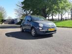 Fiat 500 1.2 Lounge Blauw Pano, Auto's, Fiat, Te koop, Geïmporteerd, 20 km/l, Benzine