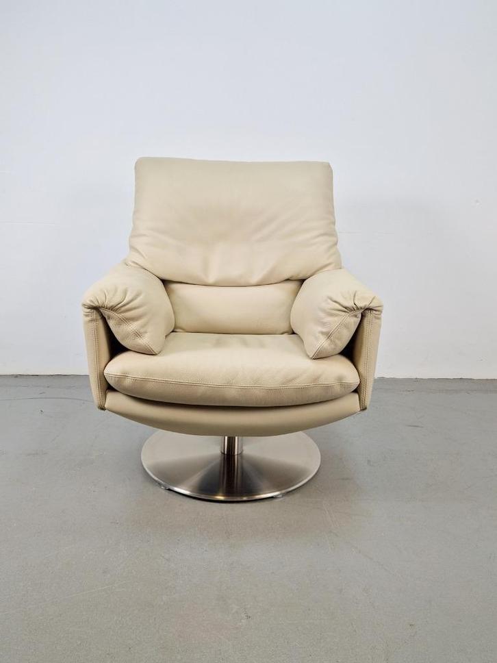 Leolux Cece Sahel leer relaxstoel recliner Fauteuil design, Huis en Inrichting, Fauteuils, Zo goed als nieuw, Hout, Leer, Metaal