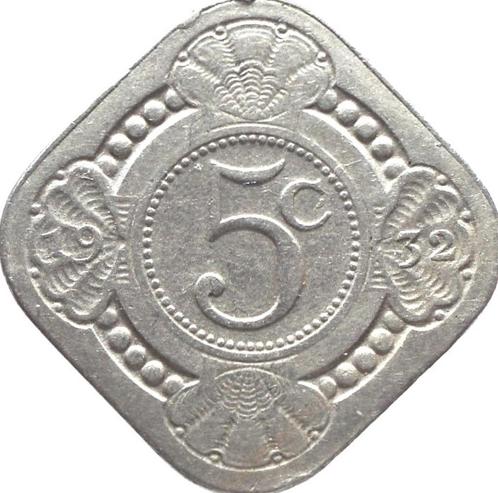 Nederland 5 cent 1932 (schaars), Postzegels en Munten, Munten | Nederland, Losse munt, 5 cent, Koningin Wilhelmina, Ophalen of Verzenden