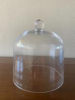 Helder glazen stolp met knop D 20 H 24 cm., Nieuw, Ophalen of Verzenden