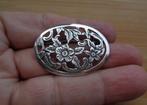 zilveren vintage bloemen broche [132], Verzenden, Minder dan 4 cm, Zo goed als nieuw, Zilver