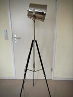 Qazqa tripod studio vloerlamp, Huis en Inrichting, Lampen | Vloerlampen, 150 tot 200 cm, Modern industrieel, Metaal, Zo goed als nieuw