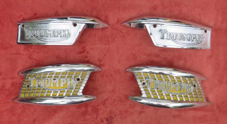 Triumph tank emblemen, Motoren, Onderdelen | Oldtimers, Gebruikt, Ophalen of Verzenden
