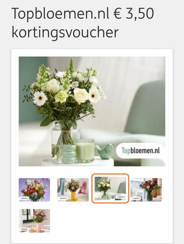 Topbloemen kortingsvoucher. beschikbaar voor biedingen