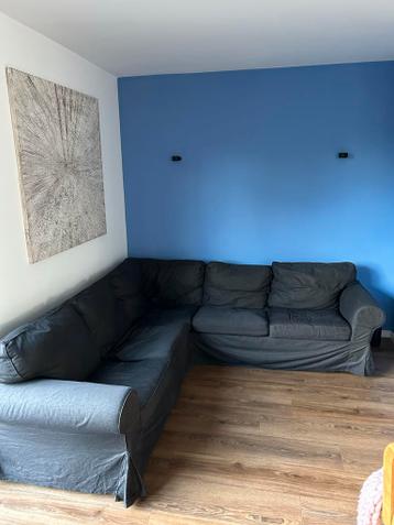 IKEA Hoekbank Zwart - EKTORP Stijl - afbeelding 1