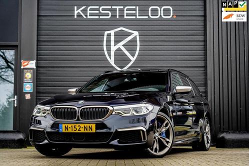 BMW 5-serie Touring M550d xDrive 400 PK PANO/TREKHAAK/ACC/ST, Auto's, BMW, Bedrijf, Te koop, 5-Serie, 360° camera, 4x4, ABS, Achteruitrijcamera