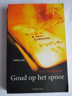Nr.191: Boek Thriller van S.T. Olivier - Goud op het spoor, Boeken, Thrillers, S Olivier, Ophalen of Verzenden, Zo goed als nieuw