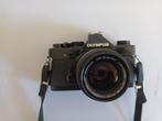 Olympus OM 1n zwart 1.4 lens, Ophalen, Zo goed als nieuw, Spiegelreflex, Olympus
