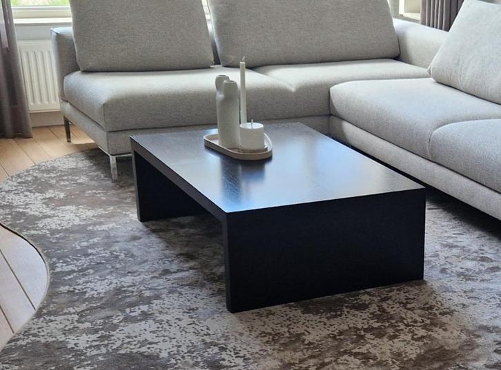 Salontafel van Rossum met wangen, koffiebruin,120x80x38 cm, Huis en Inrichting, Tafels | Salontafels, Zo goed als nieuw, Minder dan 50 cm