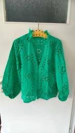 Blouse ,groen 💐, broderie, zomer, s, 36, Ophalen of Verzenden, Zo goed als nieuw, Maat 36 (S), Groen