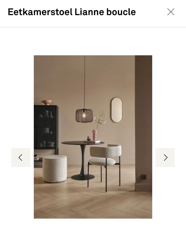 Mooie Eetkamer stoelen Woood 4 stuks, Ophalen, Gebruikt, Wit, Vier